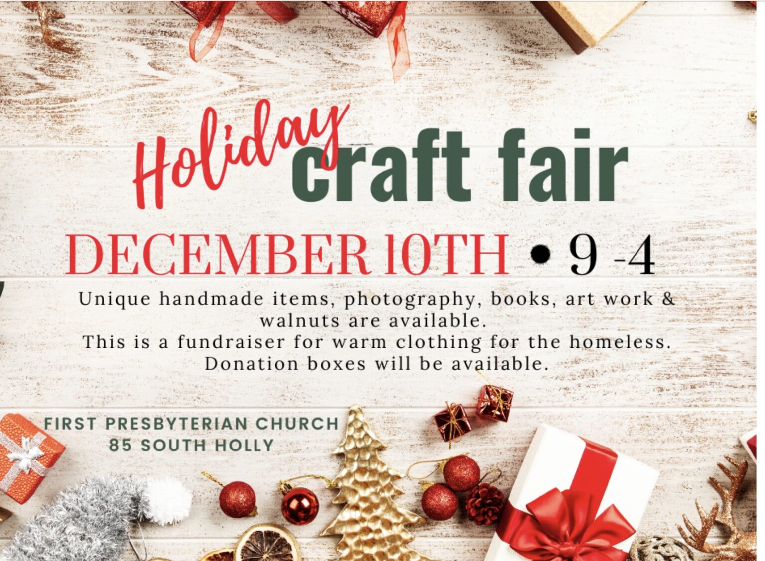 Craft Fair First Presbyterian Church